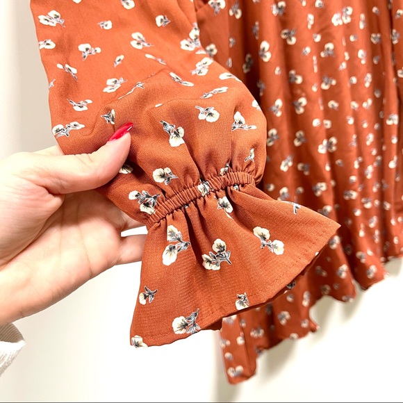 NWT Abound Mock Neck Printed Dress - Picture 4 of 8